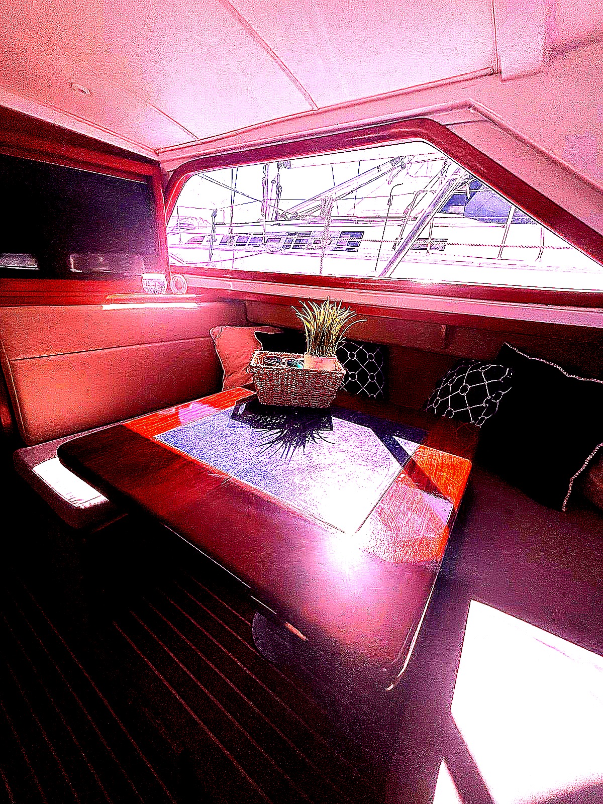 Comfortable cabin interior of the Bertram 31