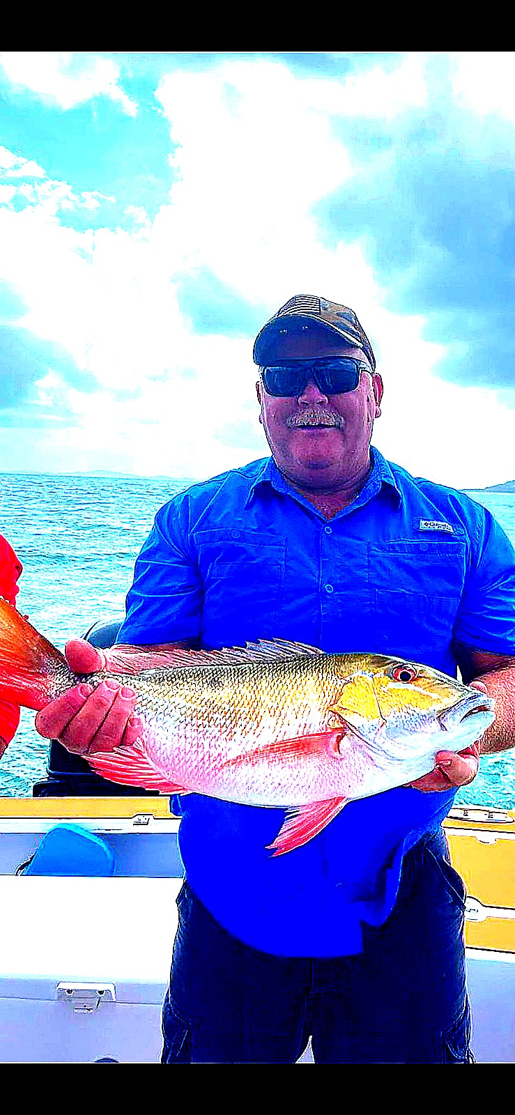 Large snapper caught on the Bertram 31