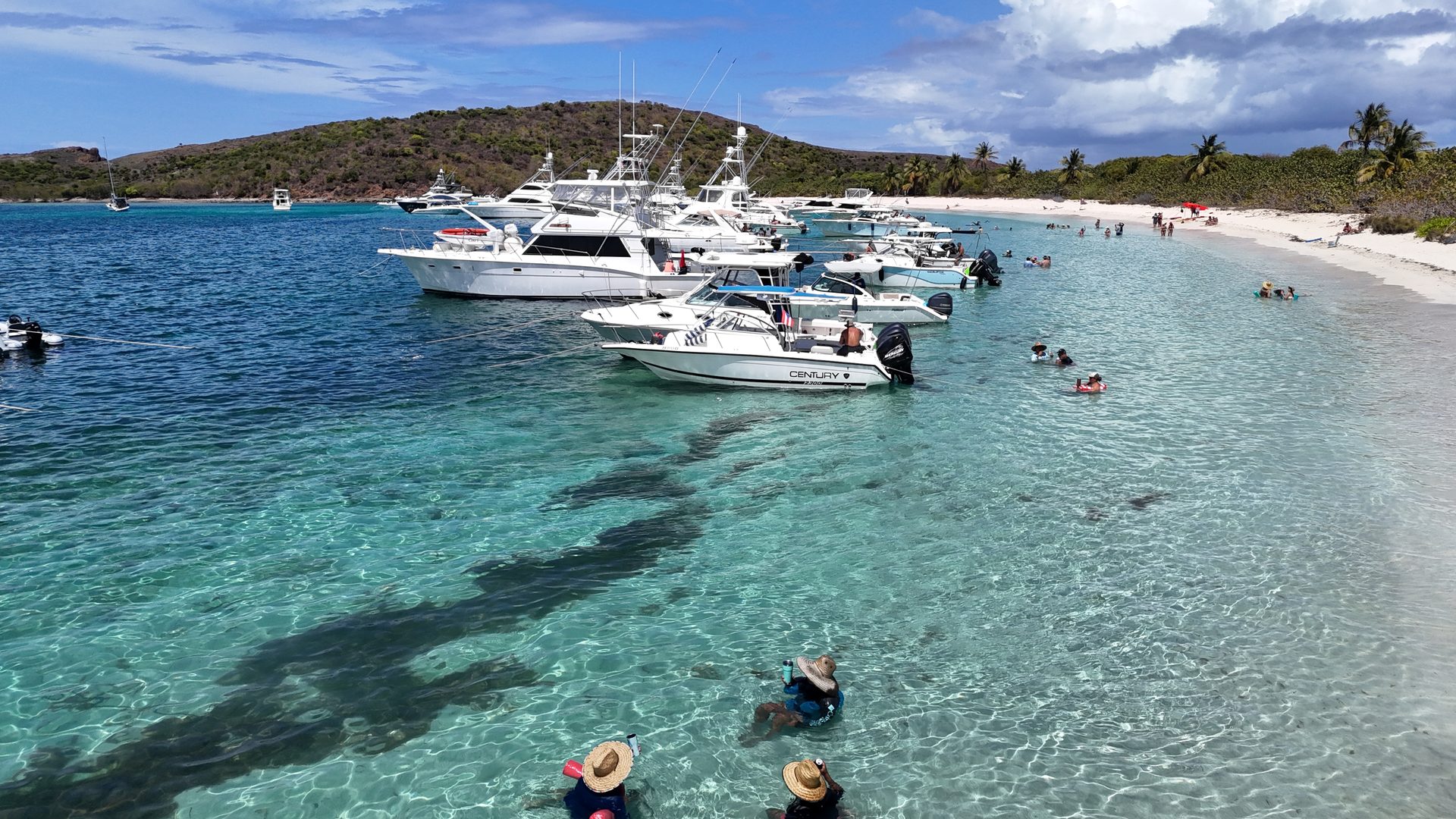 Turquoise water off Culebra, Puerto Rico near Carlos Rosario reef