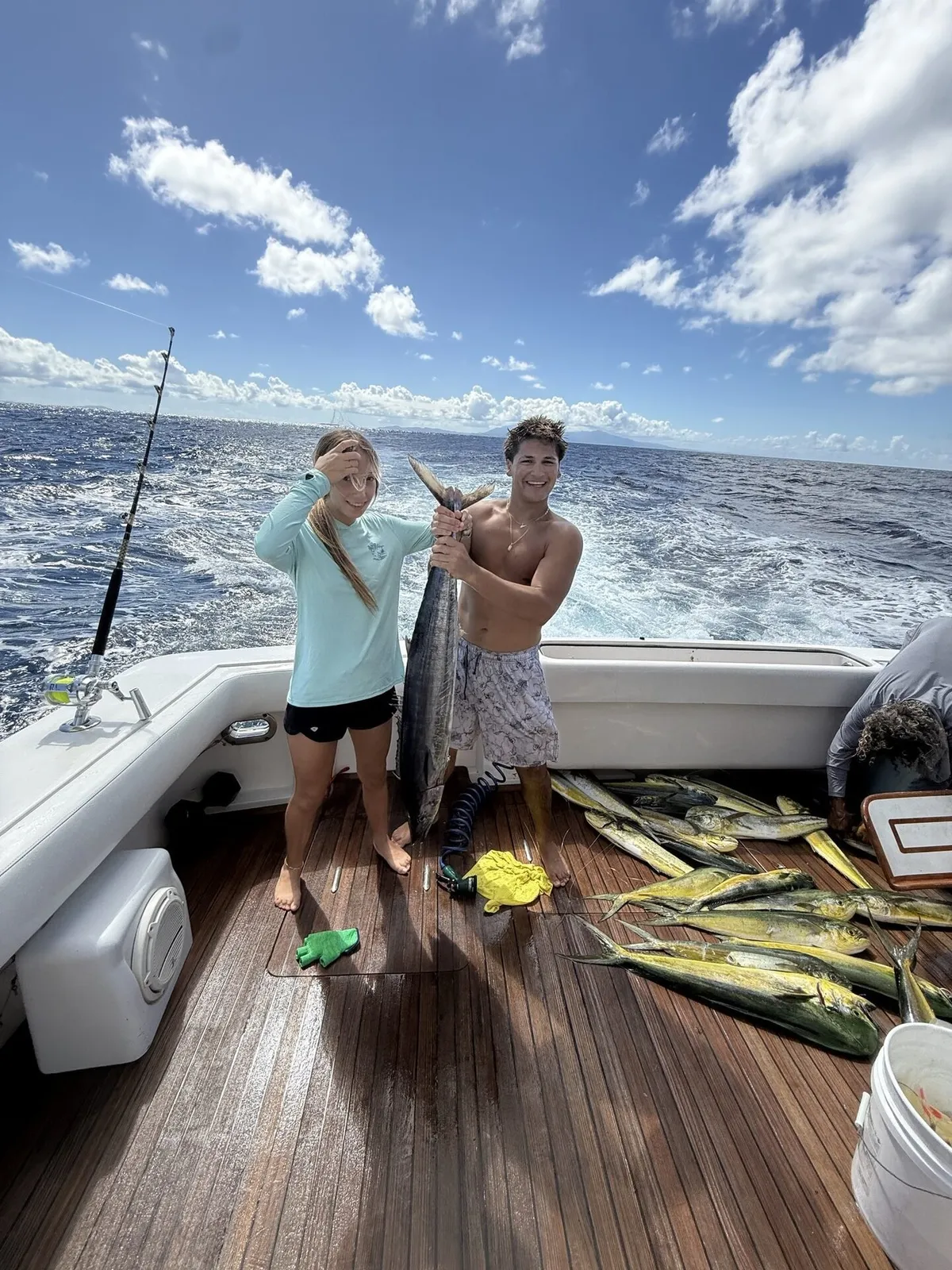 Guests enjoying a Boating Puerto Rico charter